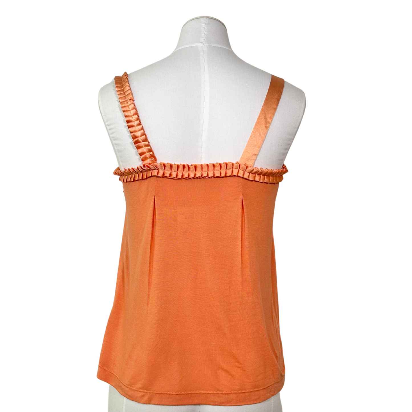 Coral Silk Detail Tank Top