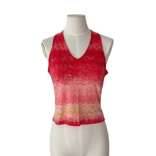 Pink/Gold Shimmer Halter Top