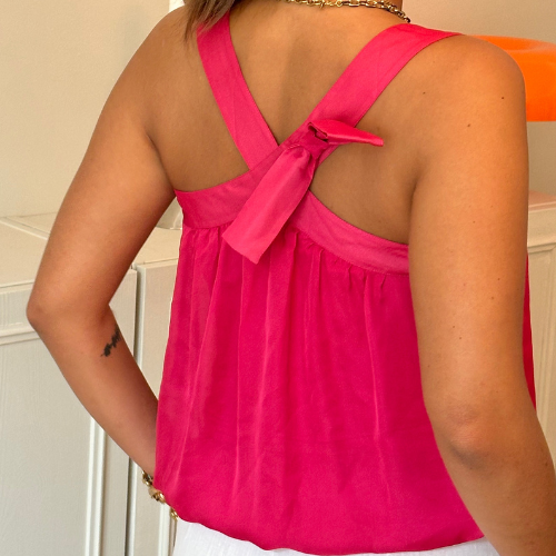 Pink Flowy Tank Top - Miss Sixty