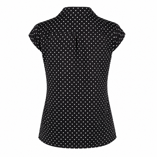 Polka Dot Button Blouse