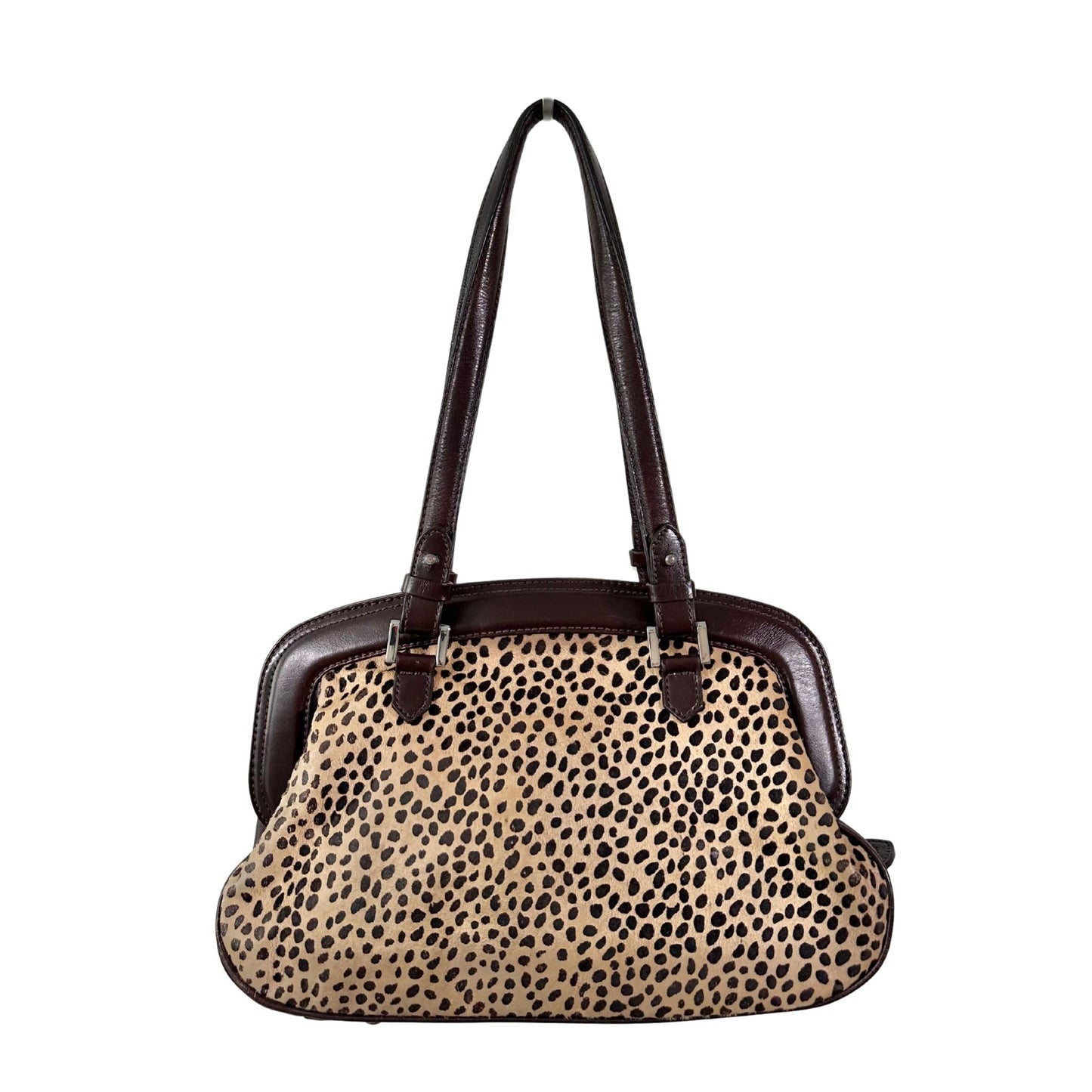 Leopard Zipper Shoulder Bag