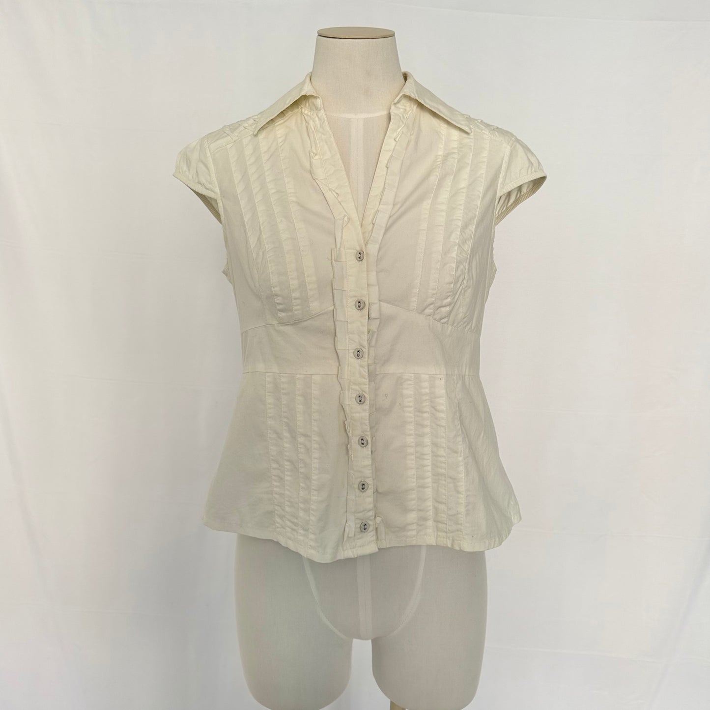 Short Sleeve Detail Blouse