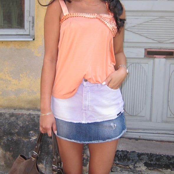 Lilac D&G Denim Skirt