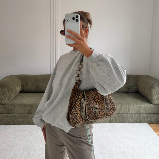 Leopard Gold Shoulder Bag