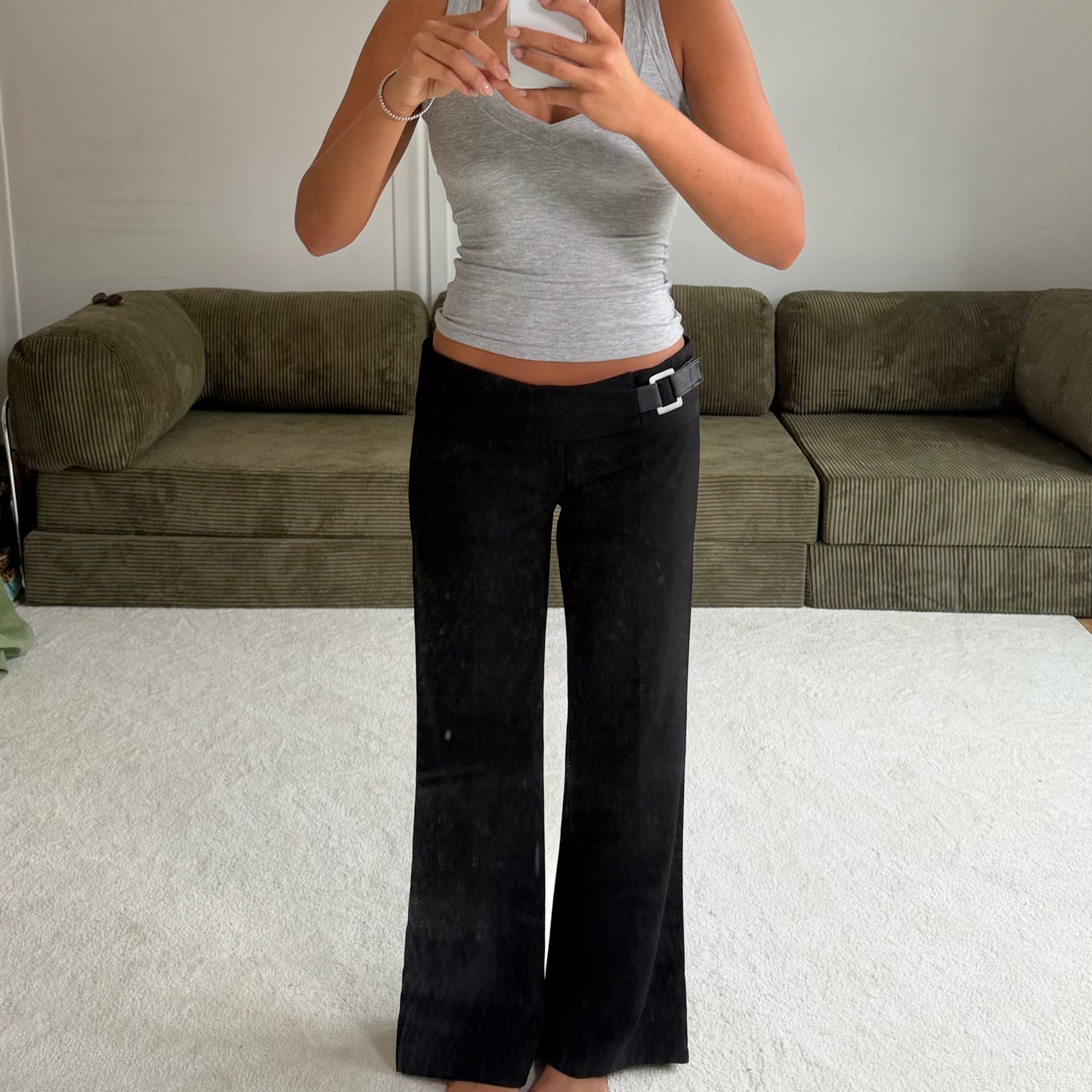 Buckle Detail Pants