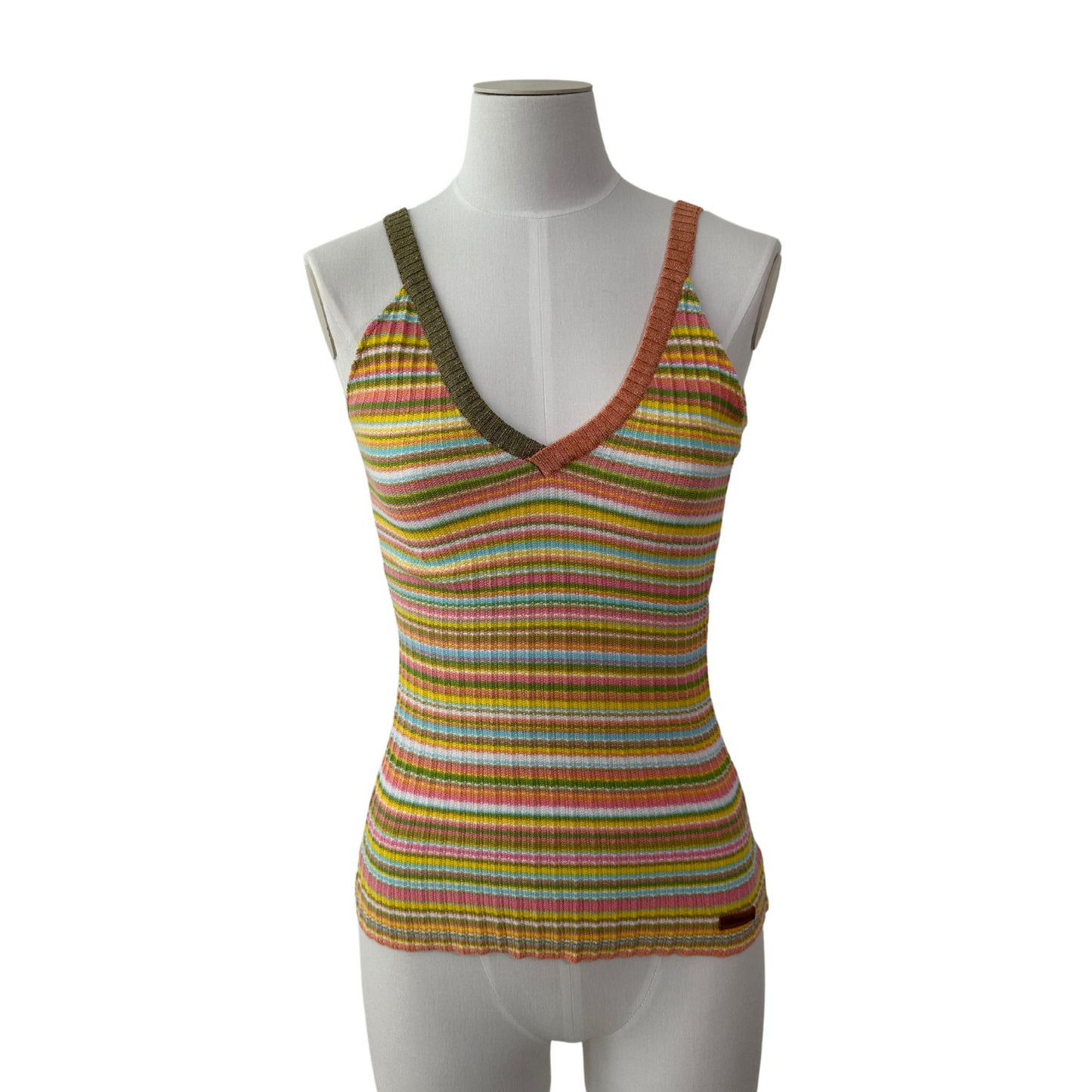 Multicolor Stripe Tank Top - Dolce & Gabbana