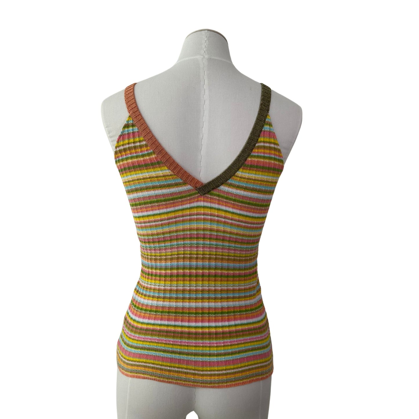 Multicolor Stripe Tank Top - Dolce & Gabbana