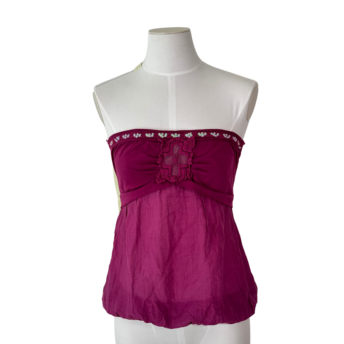 Sheer Detail Tube Top