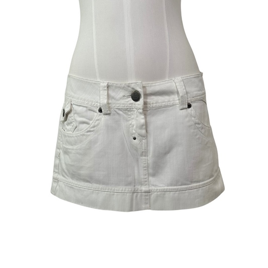 Low Waist Denim Mini Skirt