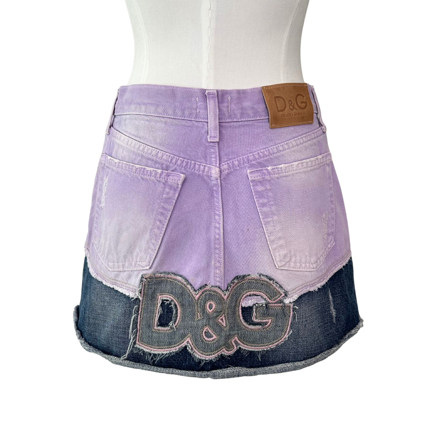 Lilac D&G Denim Skirt
