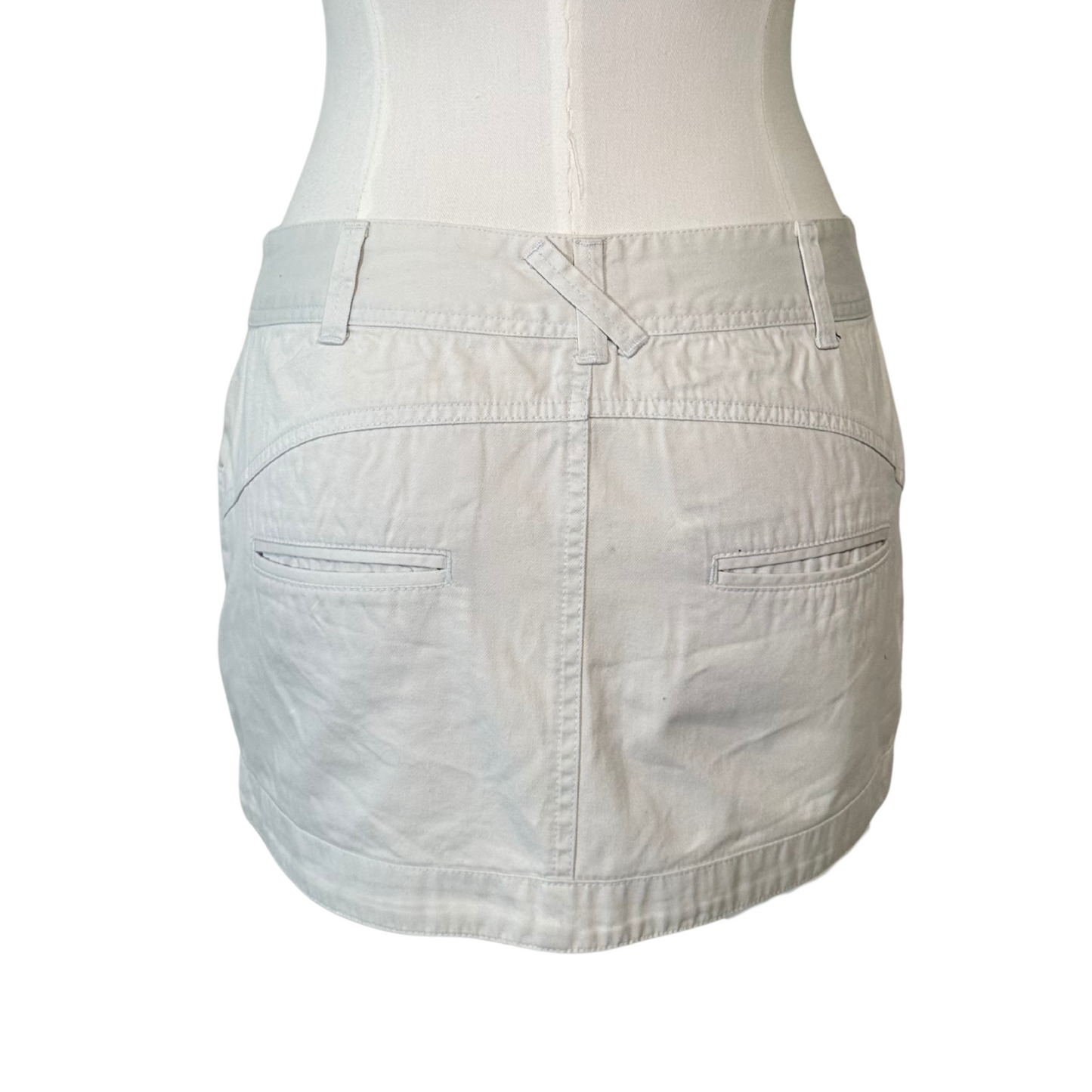 Eyelet Detail Mini Skirt