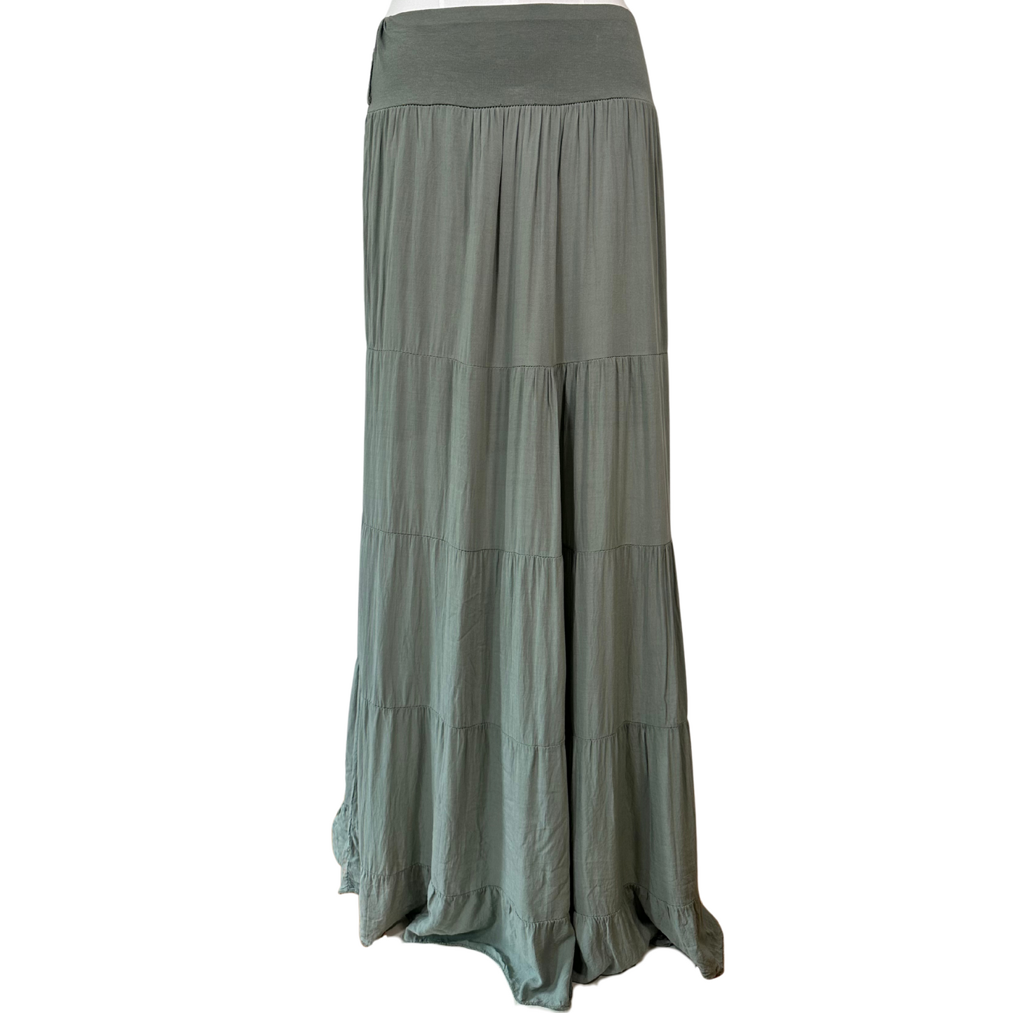 Army Soft Maxi Skirt