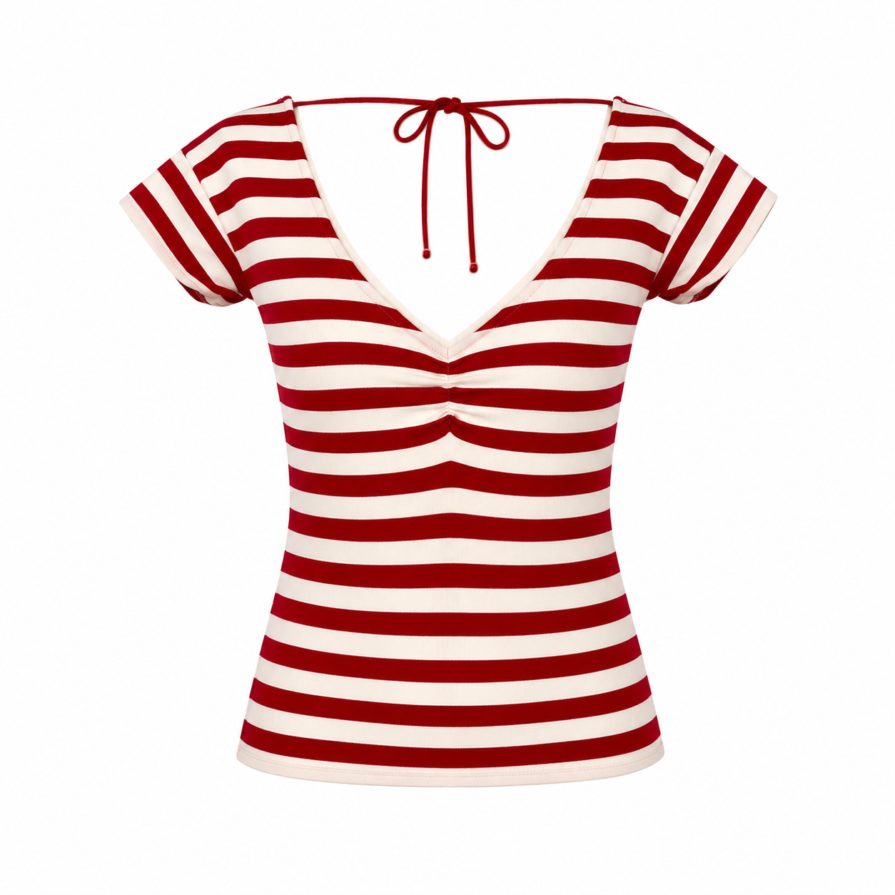 Striped Open Back Top