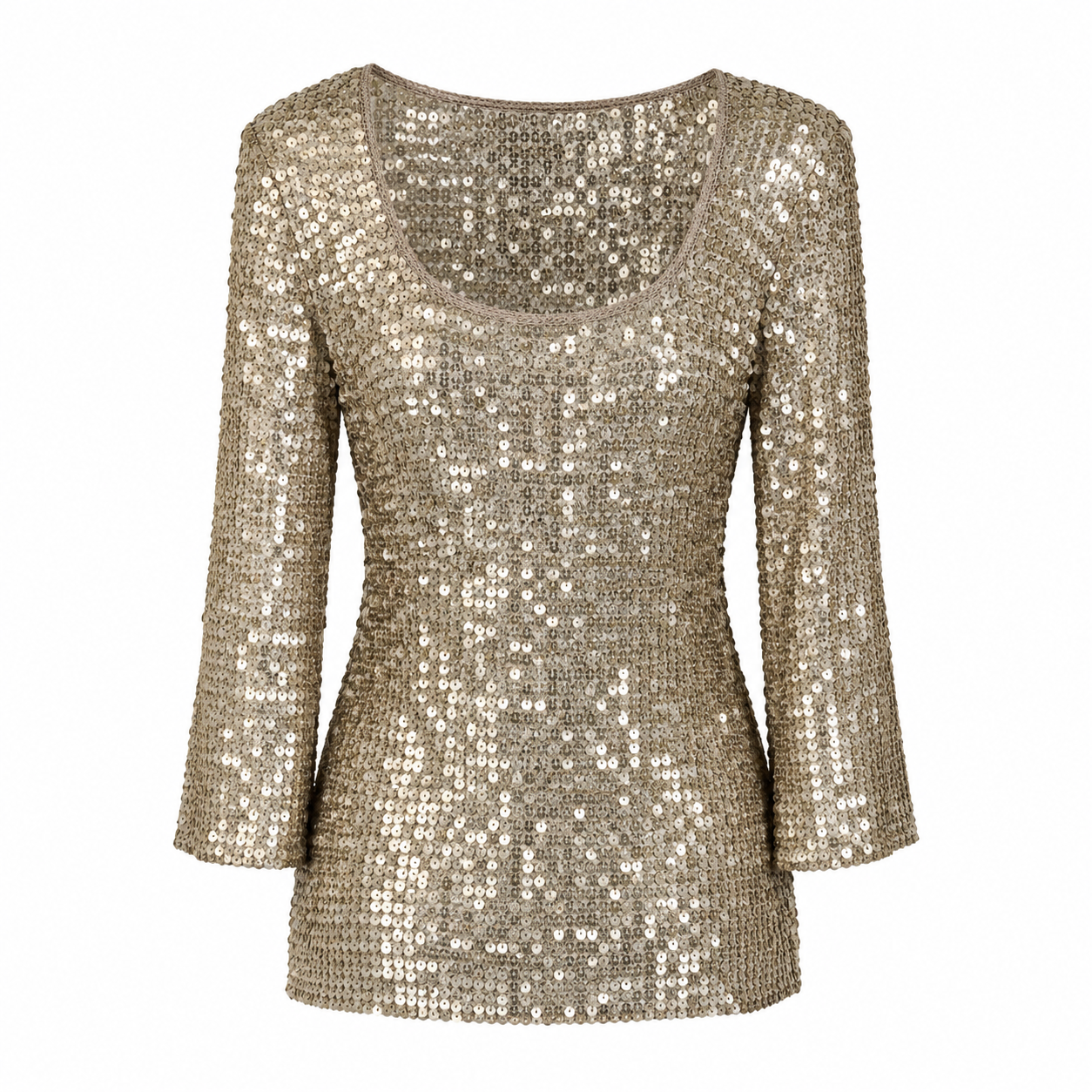 Gold Sequin Top