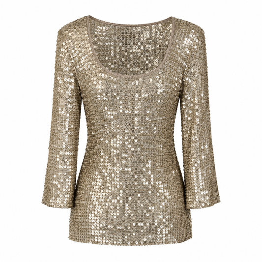 Gold Sequin Top