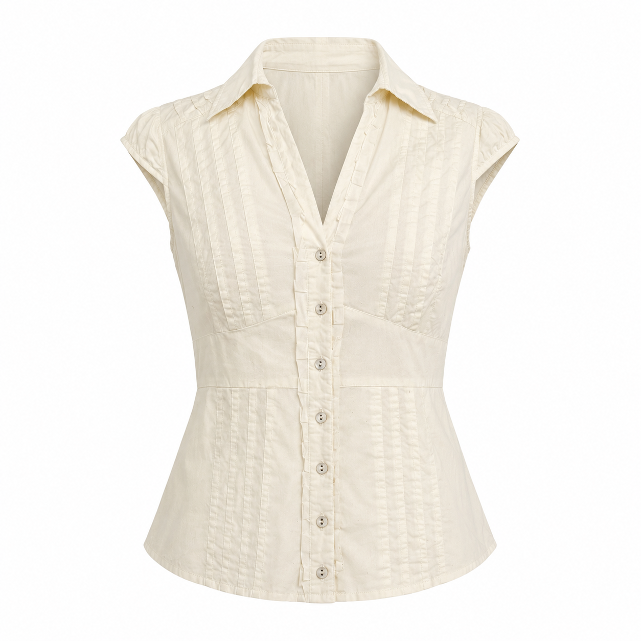 Short Sleeve Detail Blouse