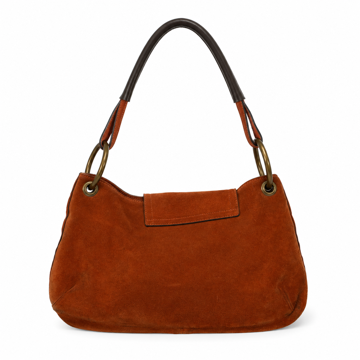 Gino Rossi Burnt Orange Suede Leather Baguette
