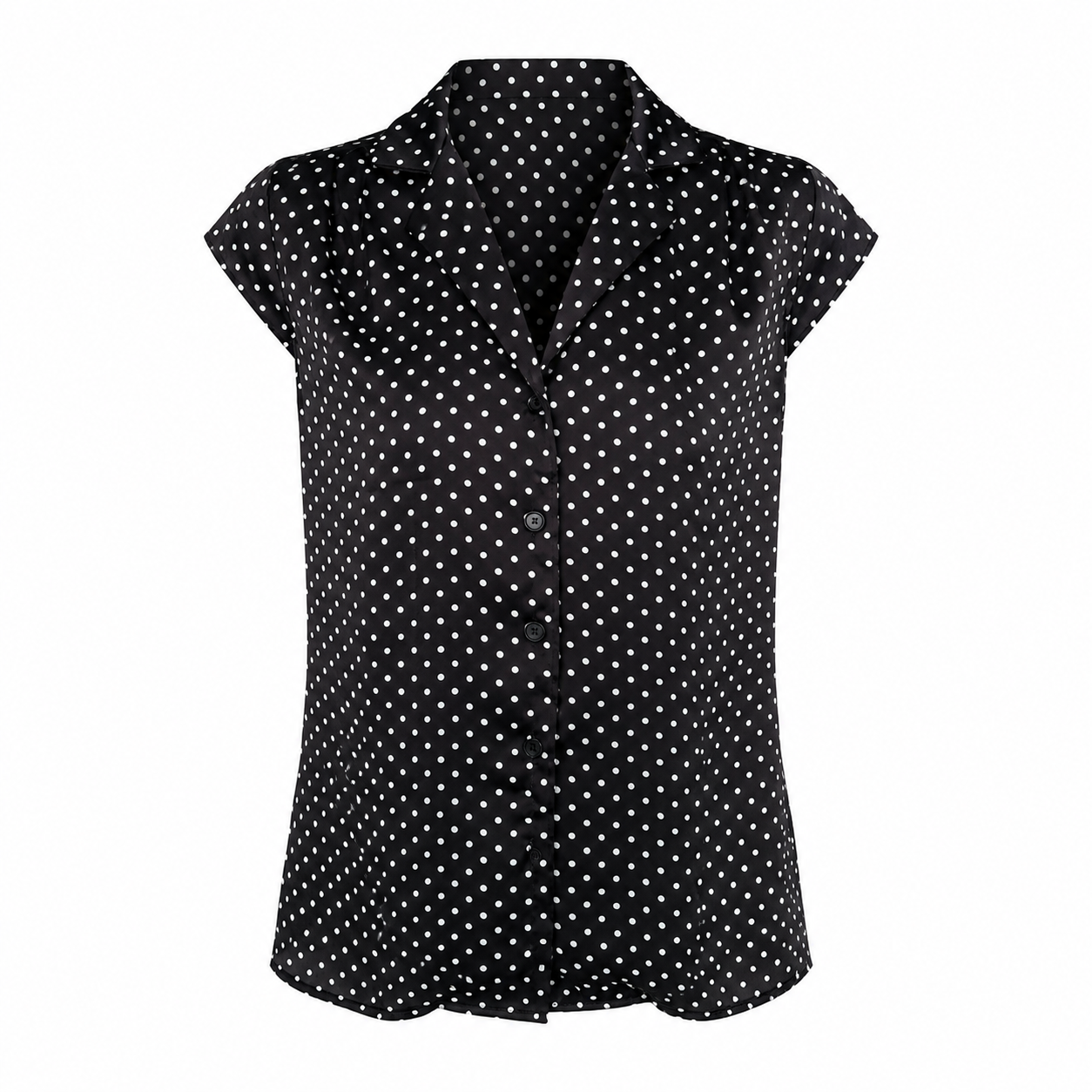Polka Dot Button Blouse