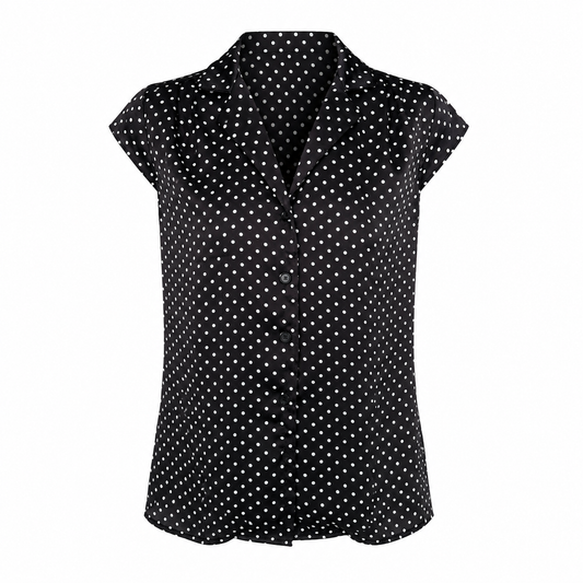 Polka Dot Button Blouse