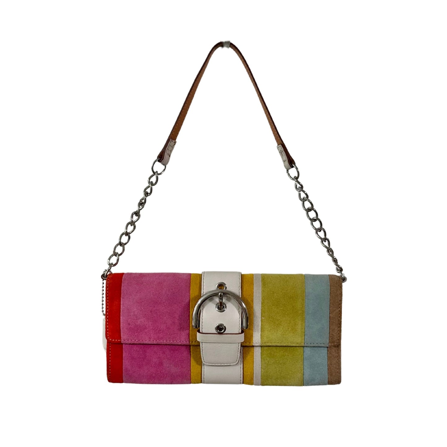 Coach Multicolor Suede Pochette