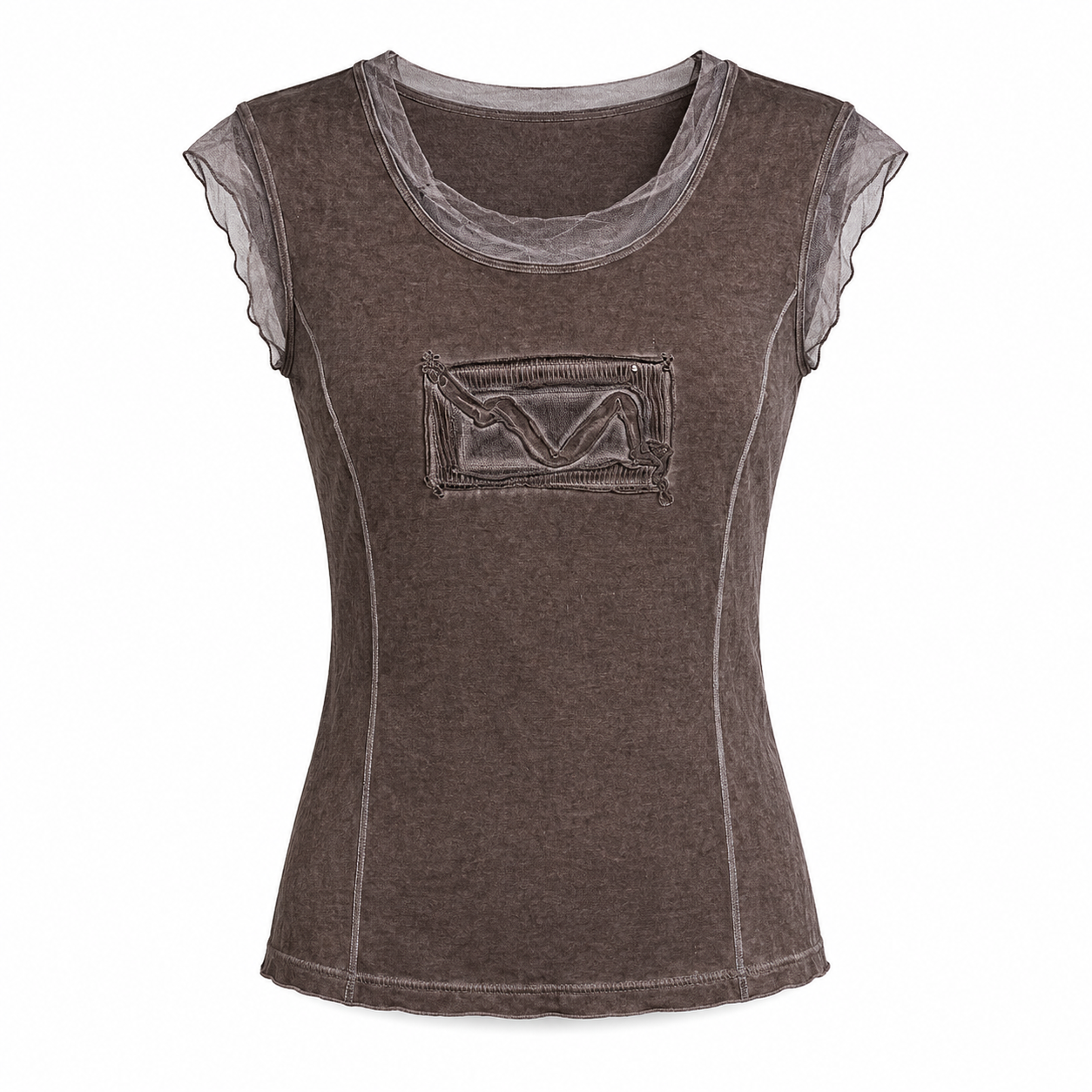 Mesh Detail Tshirt