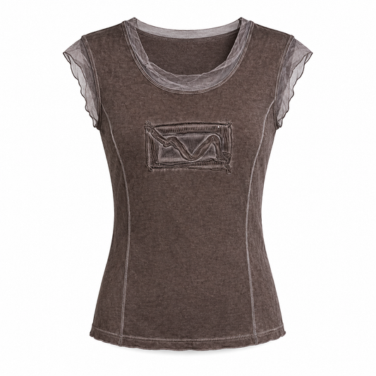 Mesh Detail Tshirt
