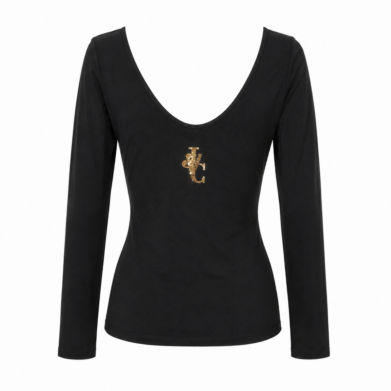 Versace Sequin Scoop Top