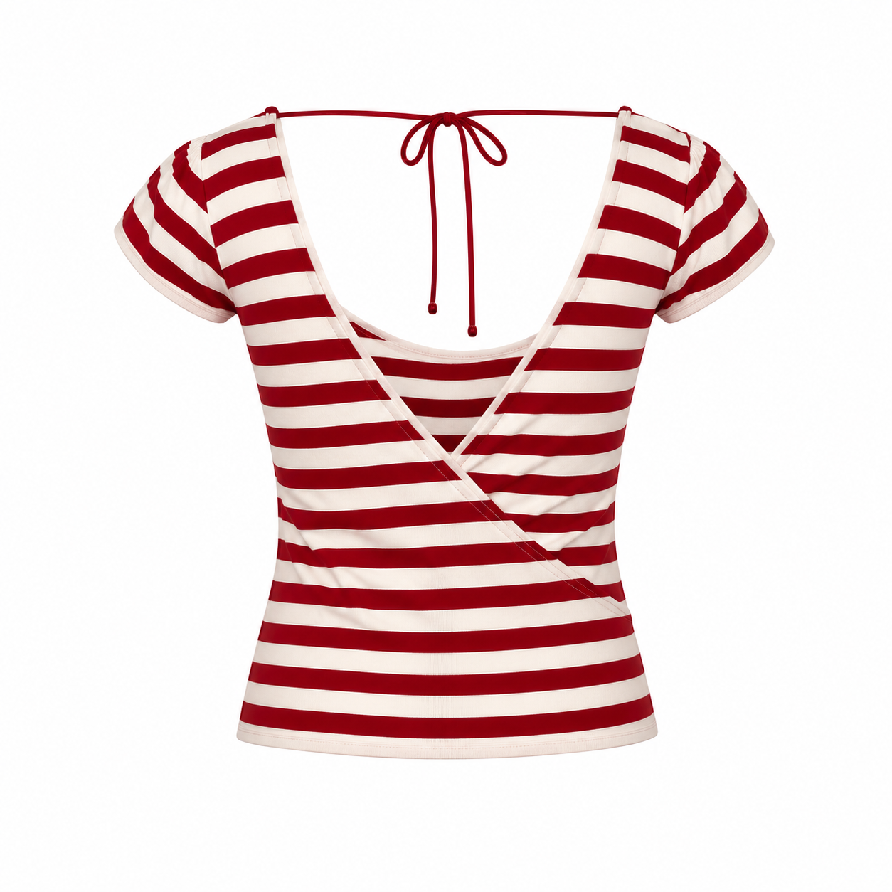 Striped Open Back Top