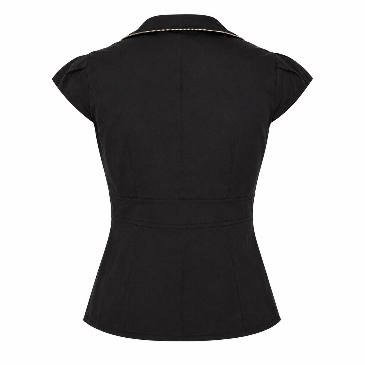 Zipper Detail Blouse
