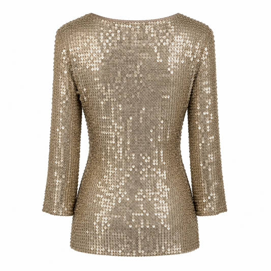 Gold Sequin Top