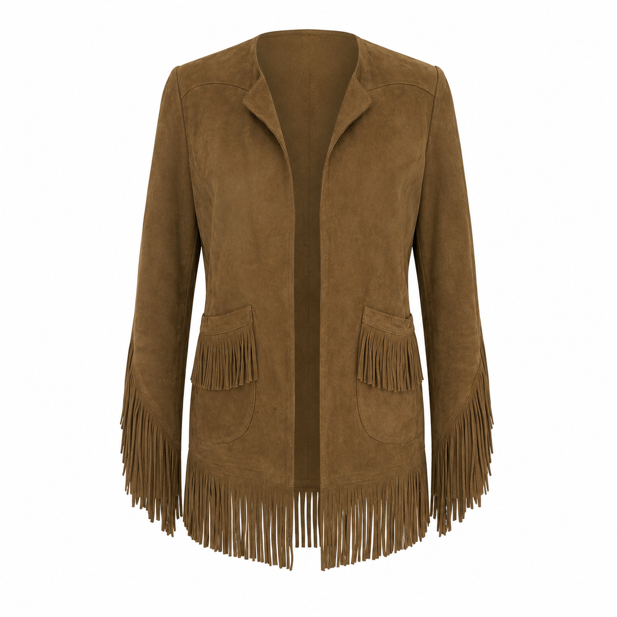 Maje Suede Fringe Jacket