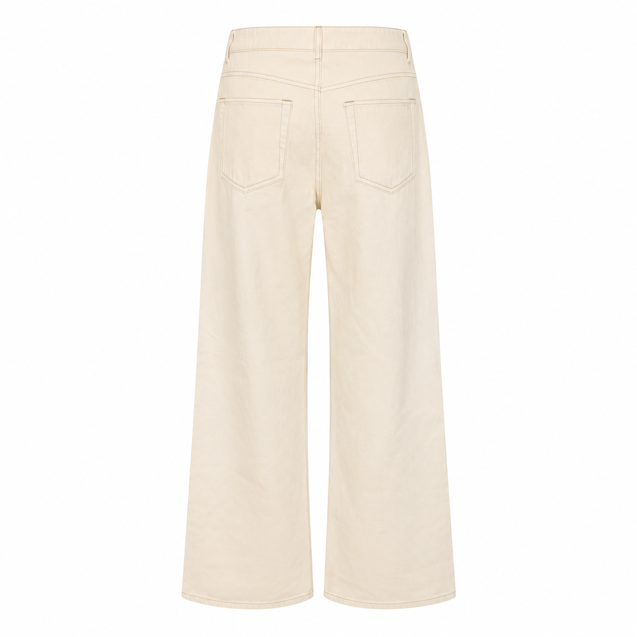 White Studded Wide Leg Jeans EU 38