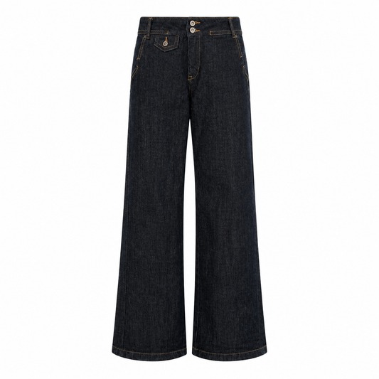 Dark Wash Straight Leg Jeans