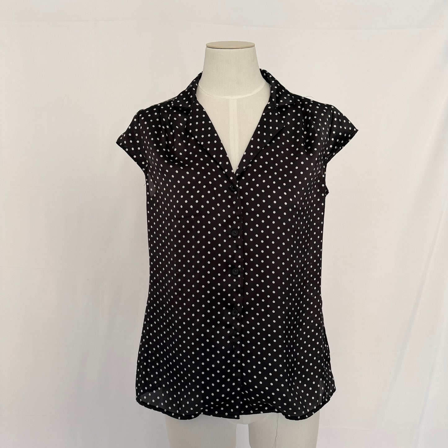 Polka Dot Button Blouse