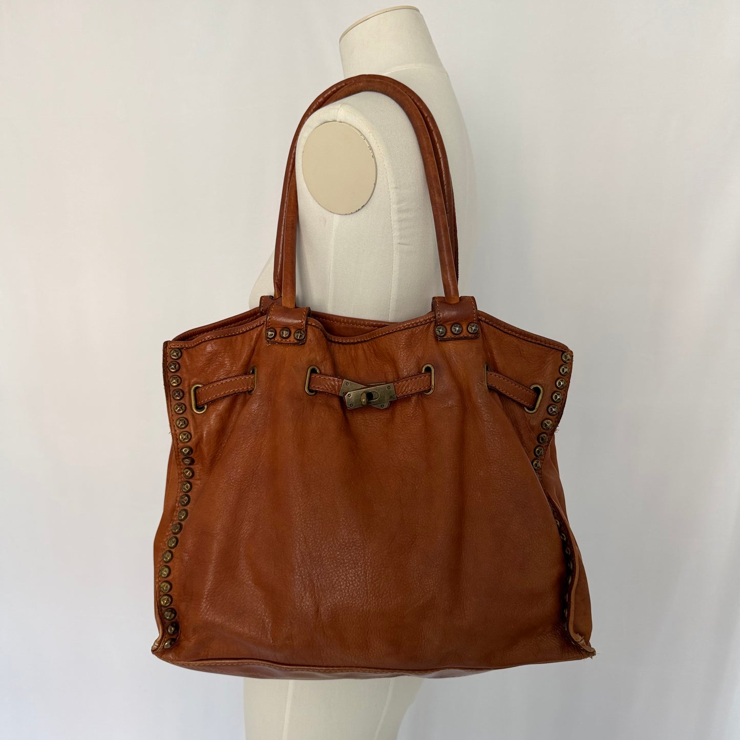 Cognac Slouchy Firkin