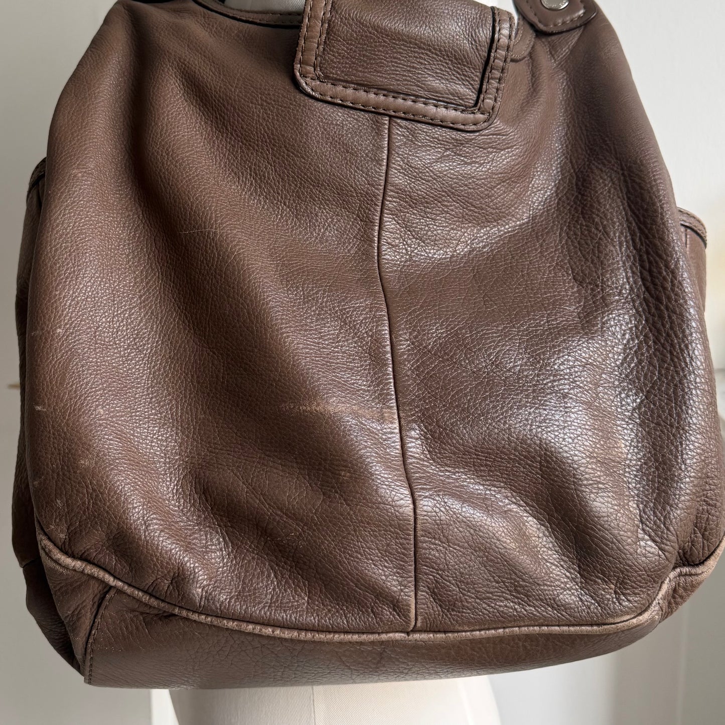 Marc by Marc Jacobs Brown Leather Shoulder Bag – Large Hobo