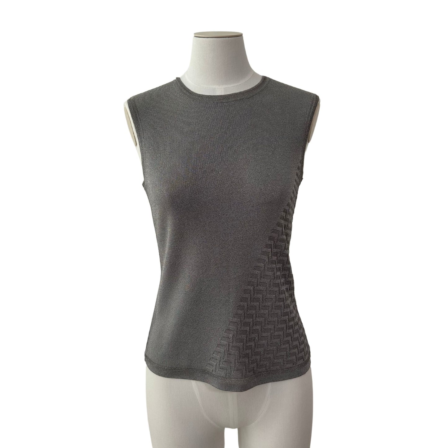 Silver Sleeveless Top - Escada