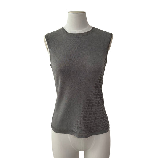 Silver Sleeveless Top - Escada