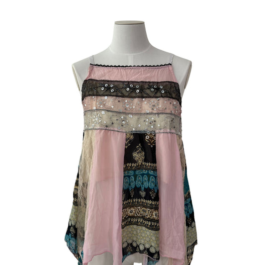 Multicolor Flowy Tank Top